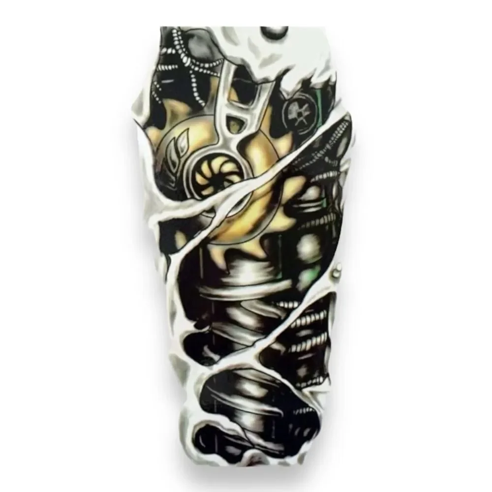 Mechanical Gears Large Temporary Tattoo - NEW